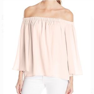 👚 French Connection pink off-shoulder blouse